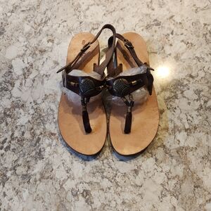 Brown Women's Leather Sandals Sz8